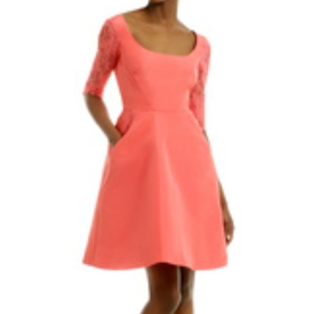 Monique Lhuillier Peach Kiss Dress 4